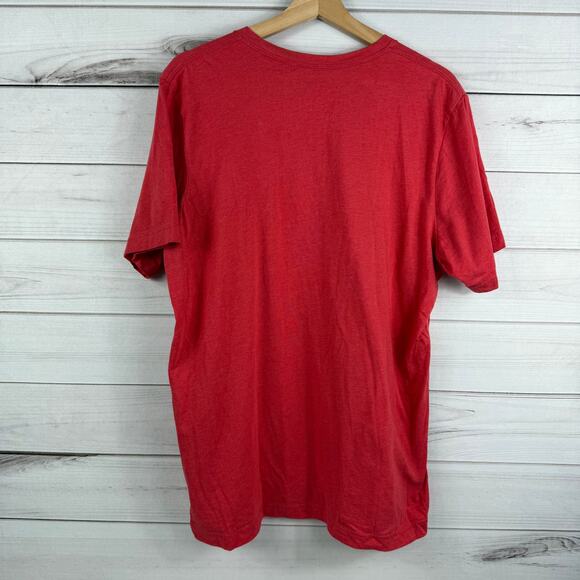H-E-B Brand Shop Texas Born H-E-B Fed Adult‎ T-Shirt - Heather Red, XL - Picture 5 of 6